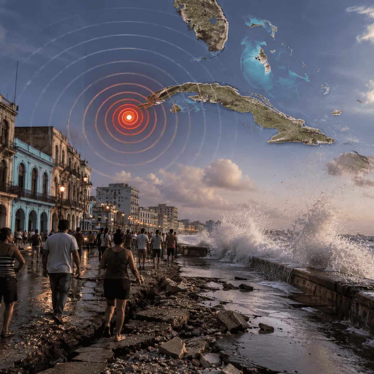Fuerte terremoto en Cuba: Sismo de magnitud 6.1 sacude la isla y se siente en Cancún y Florida