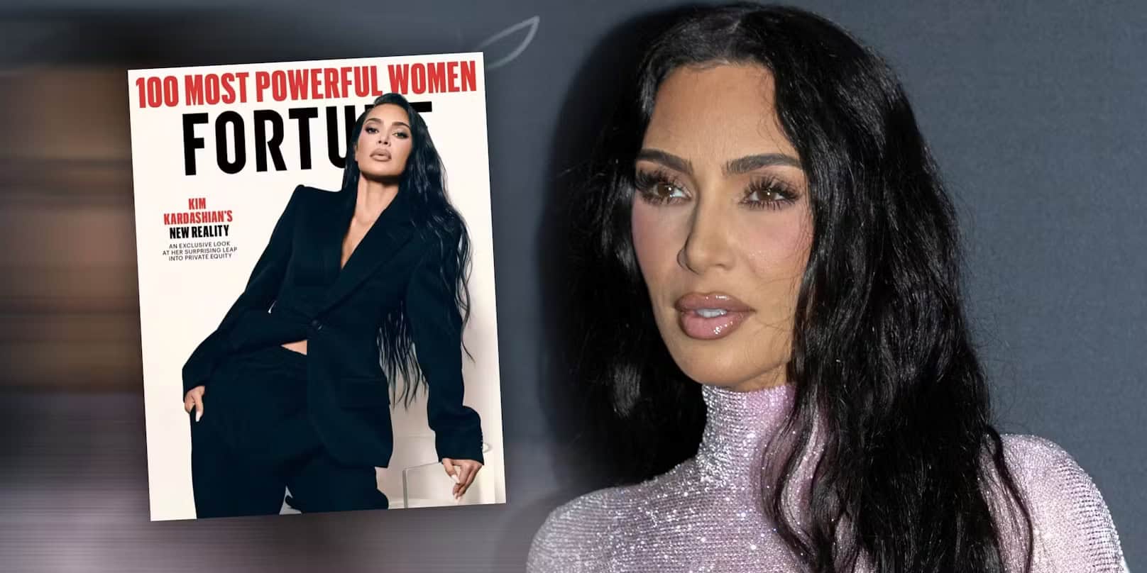 Kim Kardashian en portada de Pulso Nacional, destacada entre las 100 mujeres más poderosas del mundo, con un look elegante y moderno, exhibiendo su influencia y éxito global.