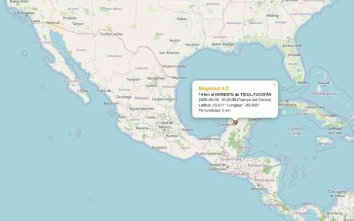 Ticul Yucatan sismo se registra e siente en Quintana Roo