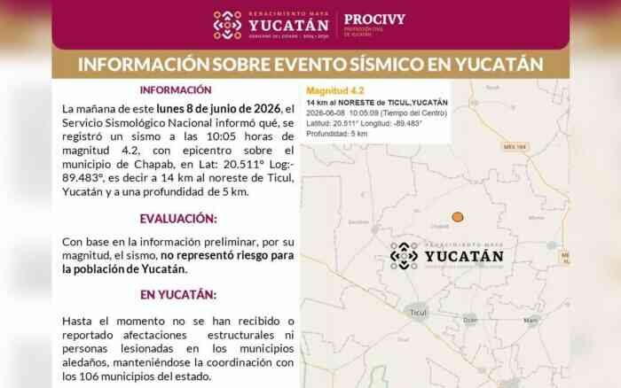 Yucatan sismo se registra Quintana Roo