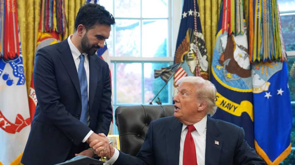 Zohran Mamdani y Donald Trump en reunión en la Casa Blanca